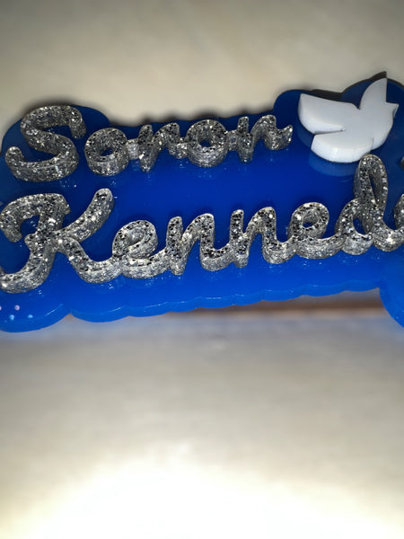 Zeta Phi Beta name pin