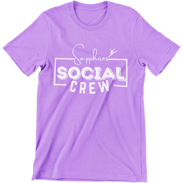 Sapphires Social Crew Shirt- Adult