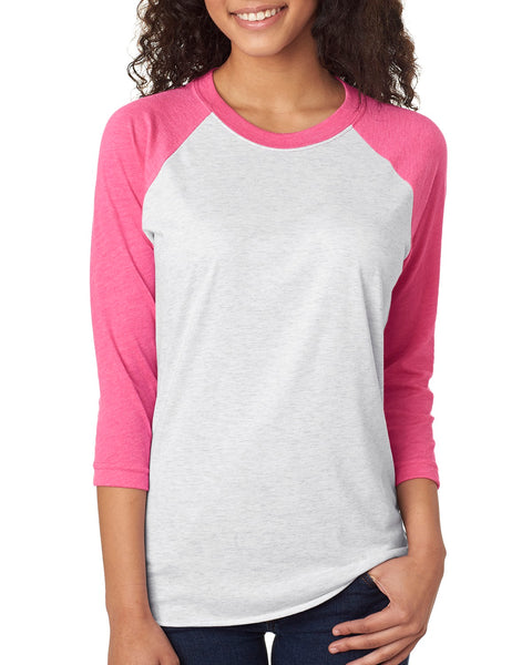 Next Level Ladies Triblend 3/4-Sleeve Raglan