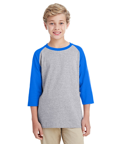 Gildan Youth 3/4-Raglan Sleeve T-Shirt