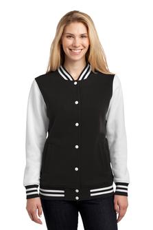 Ladies Fleece Letterman Jacket