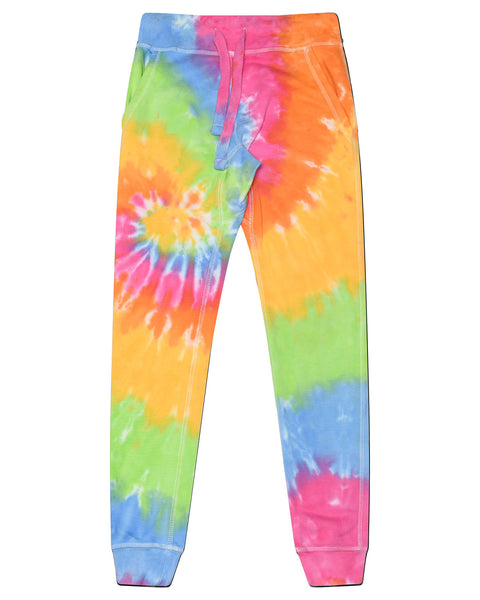 Ladies Tie Dye Sweatpants Closed Bottoms
