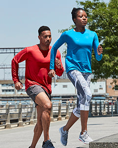 Gildan Ladies Relaxed Perfromance Dry Wicking Long Sleeve