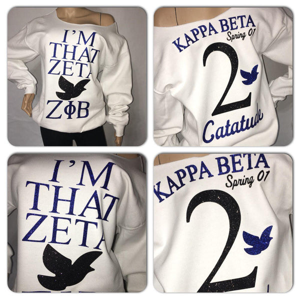 Zeta Phi Beta "I'm That Zeta" Glam Sweatshirt