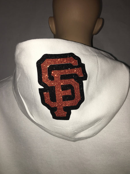 San Francisco Giants Glitter Hoody Sweatshirt |  | Giants glam sweatshirt | baseball glitter hoody