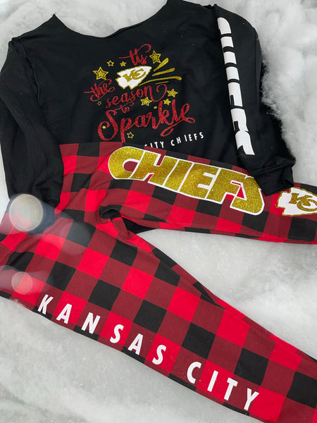 KC Holiday off the Shoulder 2pc Set