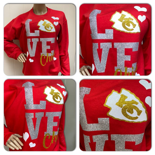 KC LOVE Crew Neck Sweatshirt (front only)
