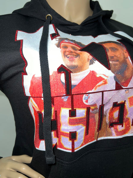 KC Patrick/ Travis Black Hoody Sweatshirt