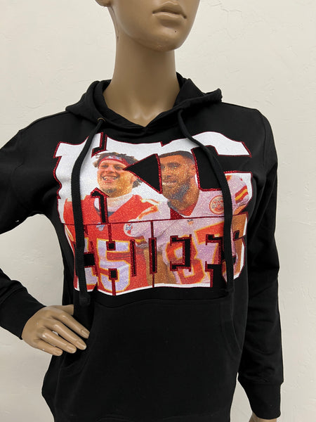 KC Patrick/ Travis Black Hoody Sweatshirt