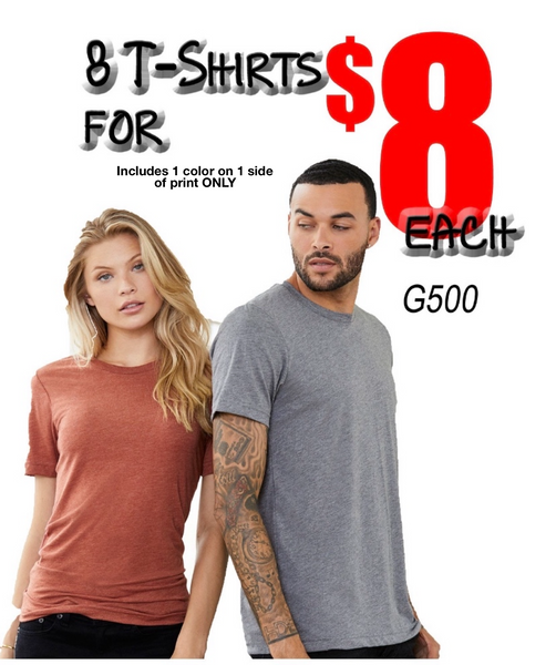 8 for 8 T-Shirt Special