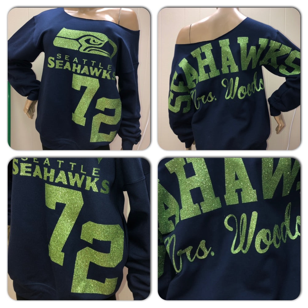 Ladies seahawks clearance sweatshirt