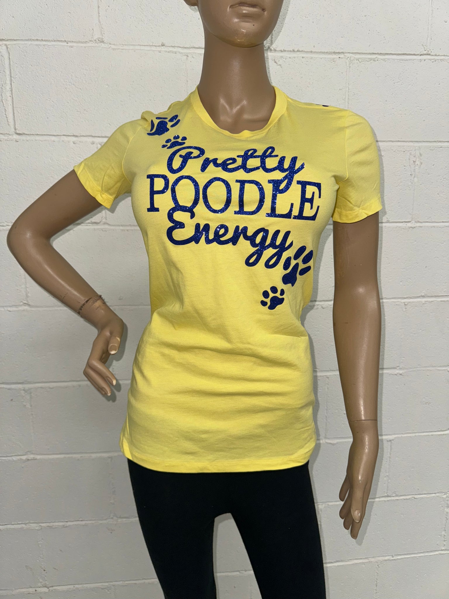 Sigma Gamma Rho Pretty Poodle Energy Glam Tee | Sorority Glitter t-shirt | SGR |