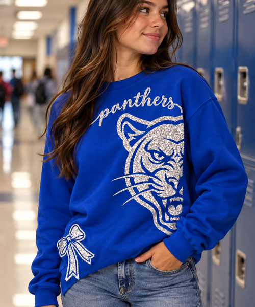 Panthers Mega Head Glam Sweatshirt