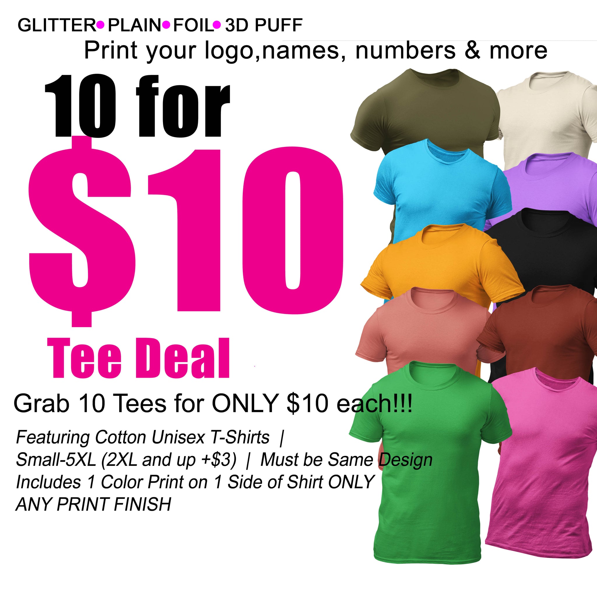 10 for $10 Tee Bundle