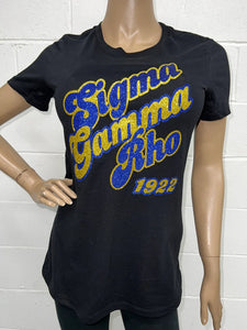 Sigma Gamma Rho Glam Statement Tee | Sorority Glitter t-shirt | SGR |