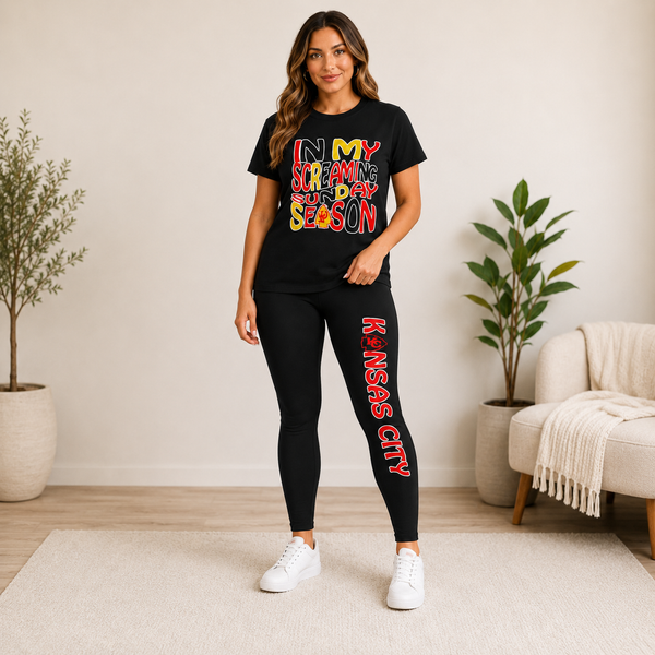 In my Screaming Sunday 2pc Tee Set