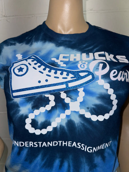 Chucks and Pearls Glitter Tee