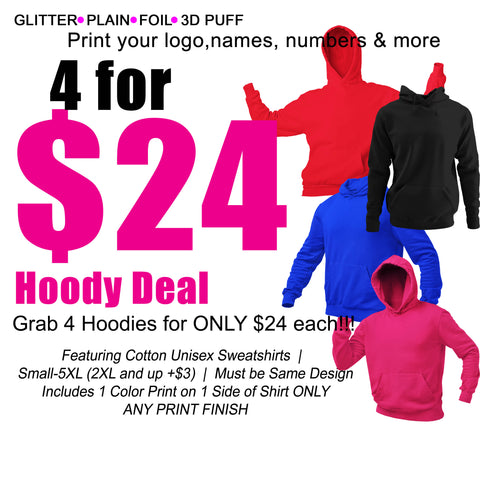 4 for $24 Hoody Bundle