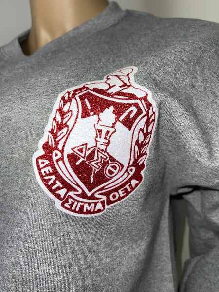 Delta Collegiate Glam Sweatshirt