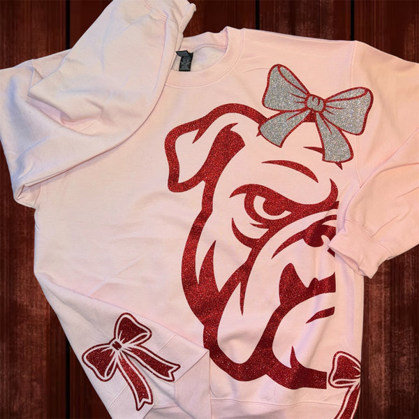 Bulldog Mega Head Glam Sweatshirt