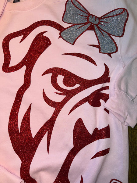 Bulldog Mega Head Glam Sweatshirt