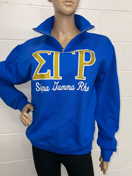 Sigma Gamma Rho Cadet bling sweatshirt | Pretty Poodles Glitter sweatshirt