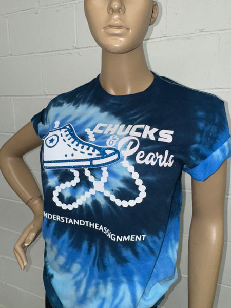 Chucks and Pearls Glitter Tee