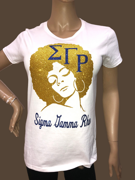 Sigma Gamma Rho Glam Tee | Sorority Glitter t-shirt | SGR |