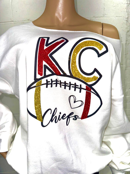 KC Doodle Football Sweatshirt