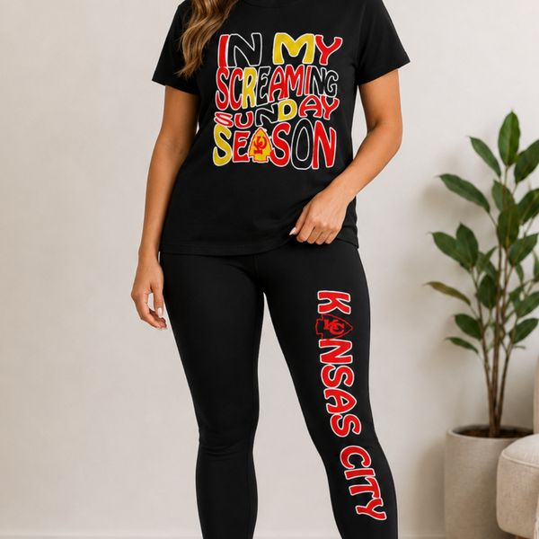 In my Screaming Sunday 2pc Tee Set