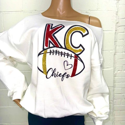 KC Doodle Football Sweatshirt