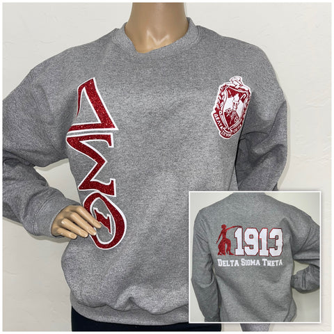 Delta Collegiate Glam Sweatshirt