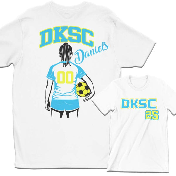 DKSC Blk Player Tee Front & Back
