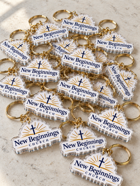 Custom Decal Keychains (Set of 12)