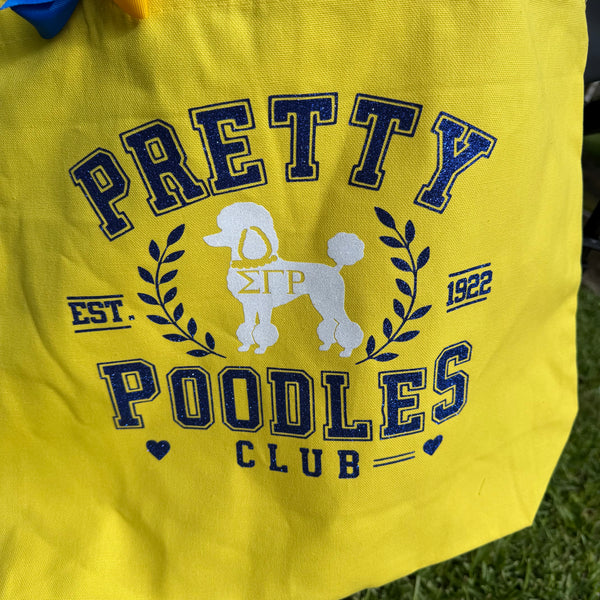 Pretty Poodles Mega Tote Bag