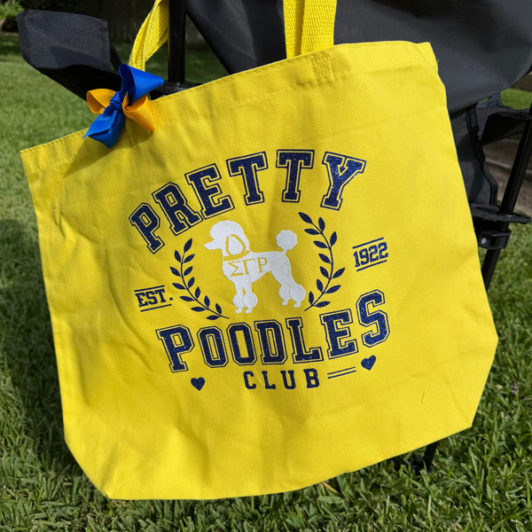 Pretty Poodles Mega Tote Bag