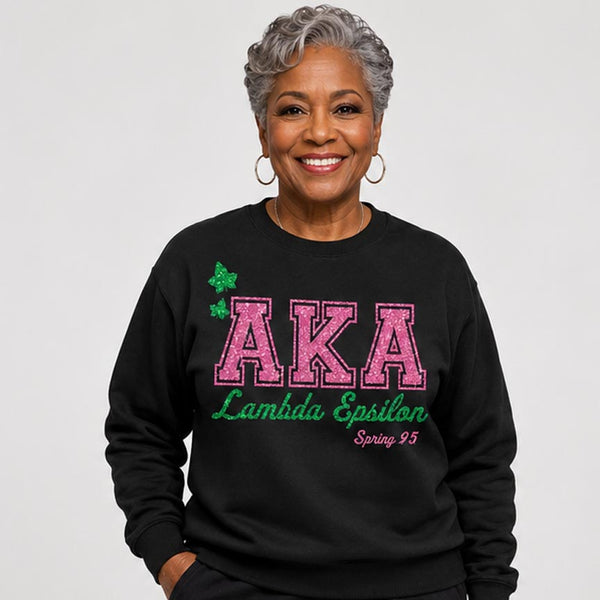 Ivy Black Collegiate Glam Sweatshirt
