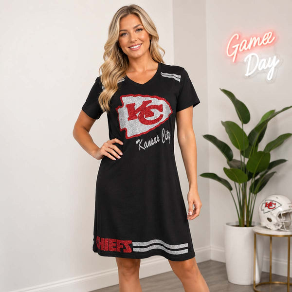 KC Black Glam T-shirt Dress
