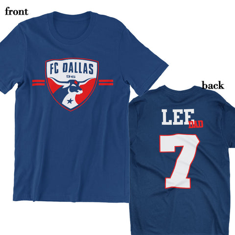 FC Dallas Logo Front & Back T-Shirt -Dad