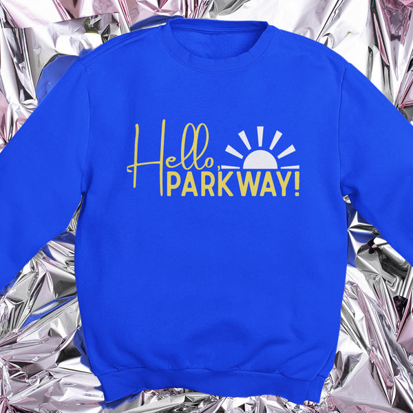 Hello Parkway Blue Sweatshirt -Youth