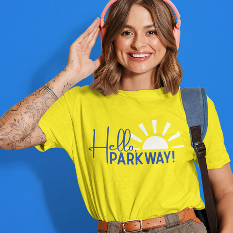 Hello Parkway Yellow T-Shirt-Adult