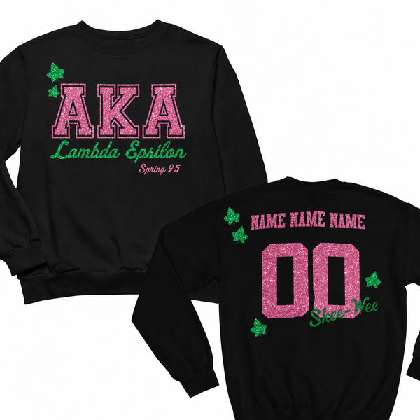Ivy Black Collegiate Glam Sweatshirt