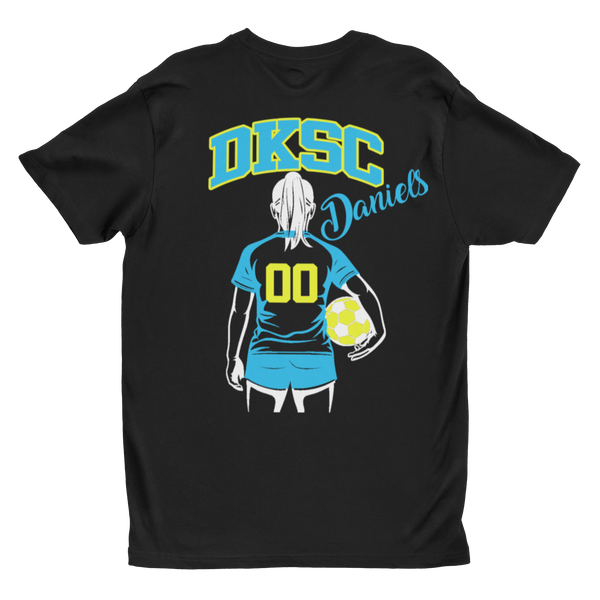 DKSC Blk Player Tee Front & Back