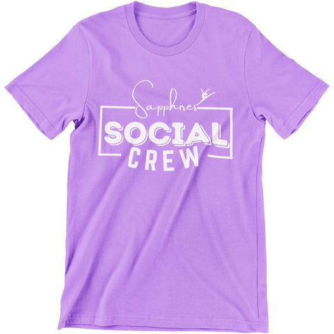 Sapphires Social Crew Shirt- Adult