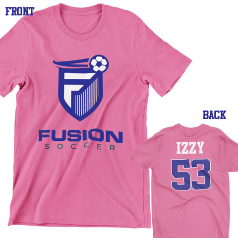 Fusion Logo Pink Front and Back