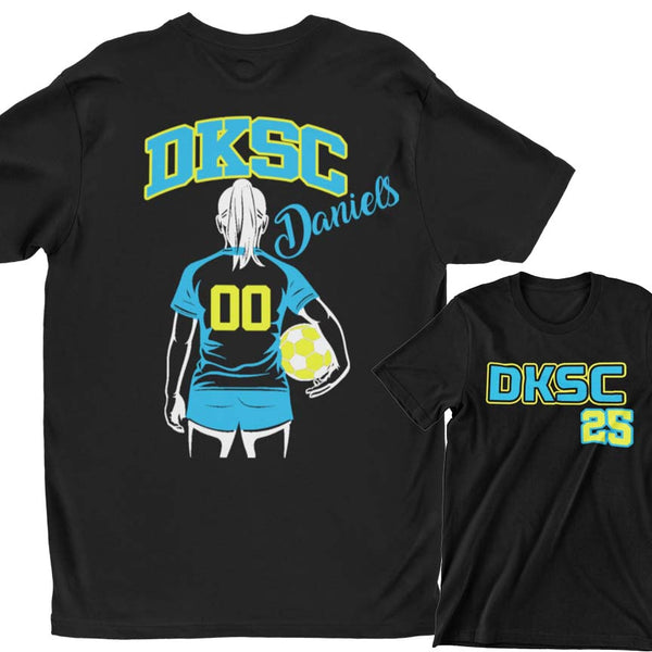 DKSC Blk Player Tee Front & Back