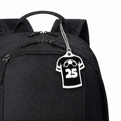 Soccer BAG TAG with Custom number