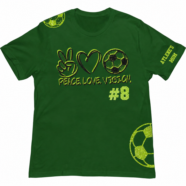 Peace Love Vision Glitter Tee