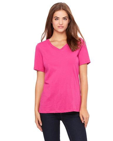 Bella Ladies' Relaxed Jersey Short-Sleeve V-Neck