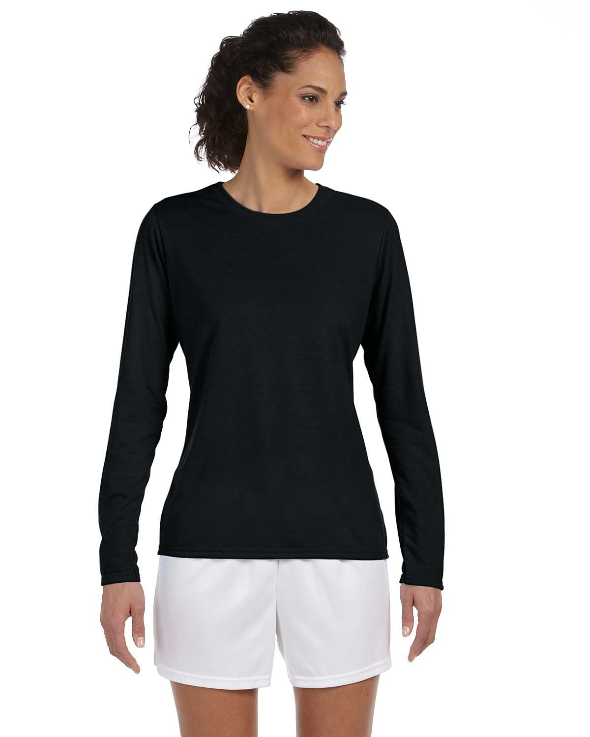 Gildan Ladies Relaxed Perfromance Dry Wicking Long Sleeve